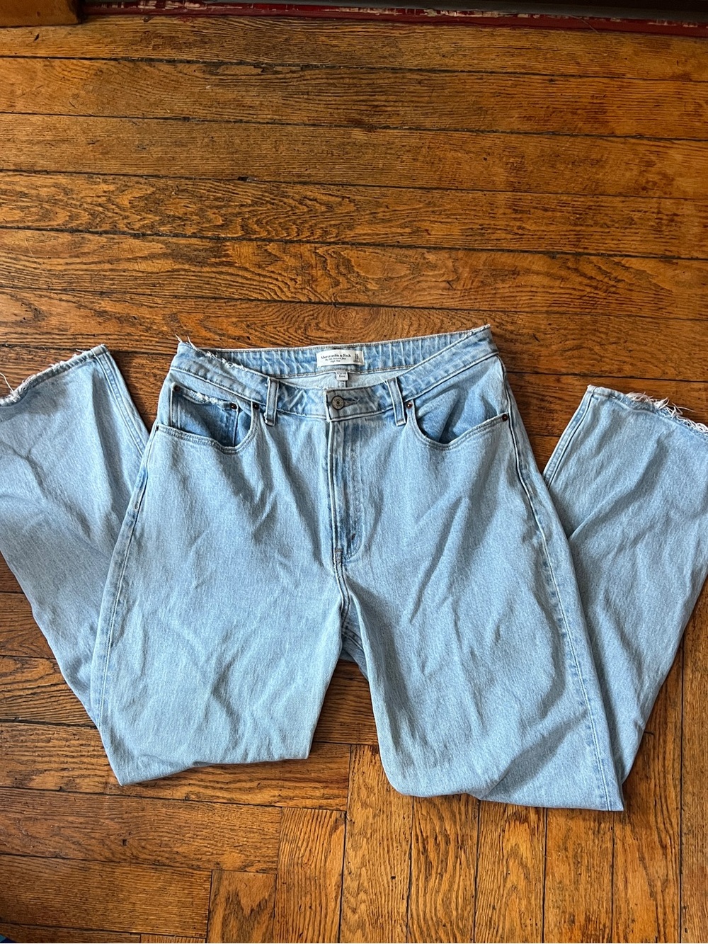 Abercrombie & Fitch Light Wash Straight Leg Jeans